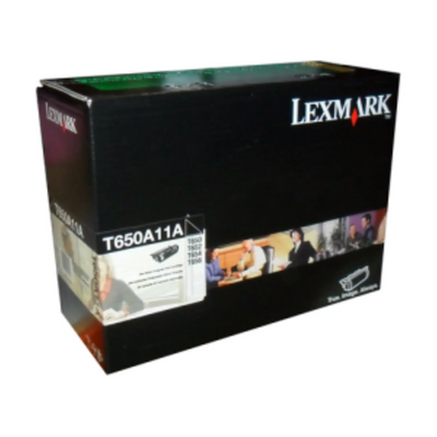 Lexmark T650, T/X652, 654, X651, 656, 658 Cartouche d'impression Programme de retour 7K No de pièce : T650A11A