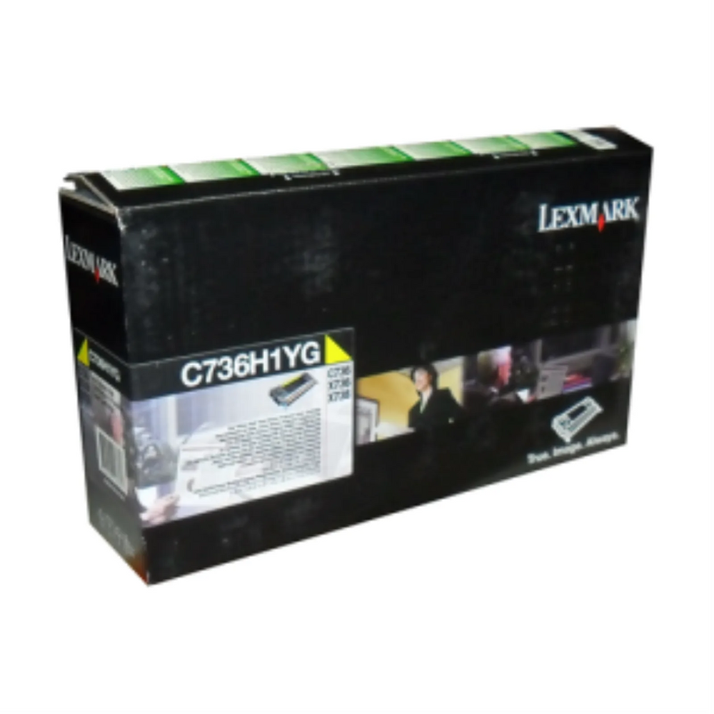 Lexmark C/X736,X738 Yellow Return Program 10K Toner Cartridge