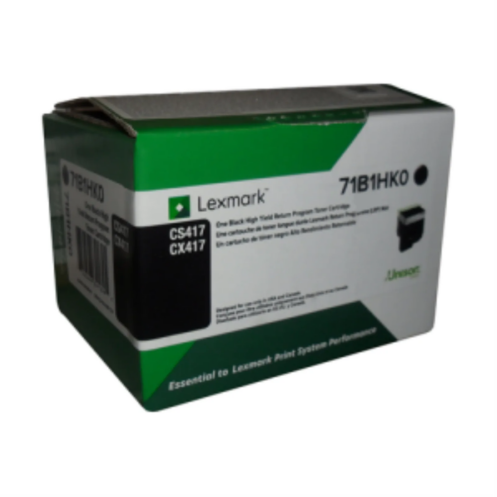 Lexmark CS/CX417, 517 Black Return Programme 6K Toner Cartridge Part no.: 71B1HK0