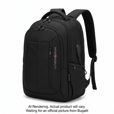 Bugatti Swiss Mobility Urban Pro Backpack - Black (BKP1206SM-BLK)