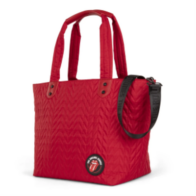 Sac fourre-tout emblématique Bugatti The Rolling Stones - Nylon matelassé (TTE6073RS-RED)