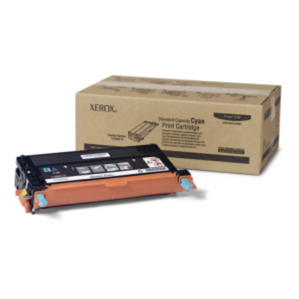 XEROX CYAN STANDARD CAPACITY PRINT CARTRIDGE PHASER 6180