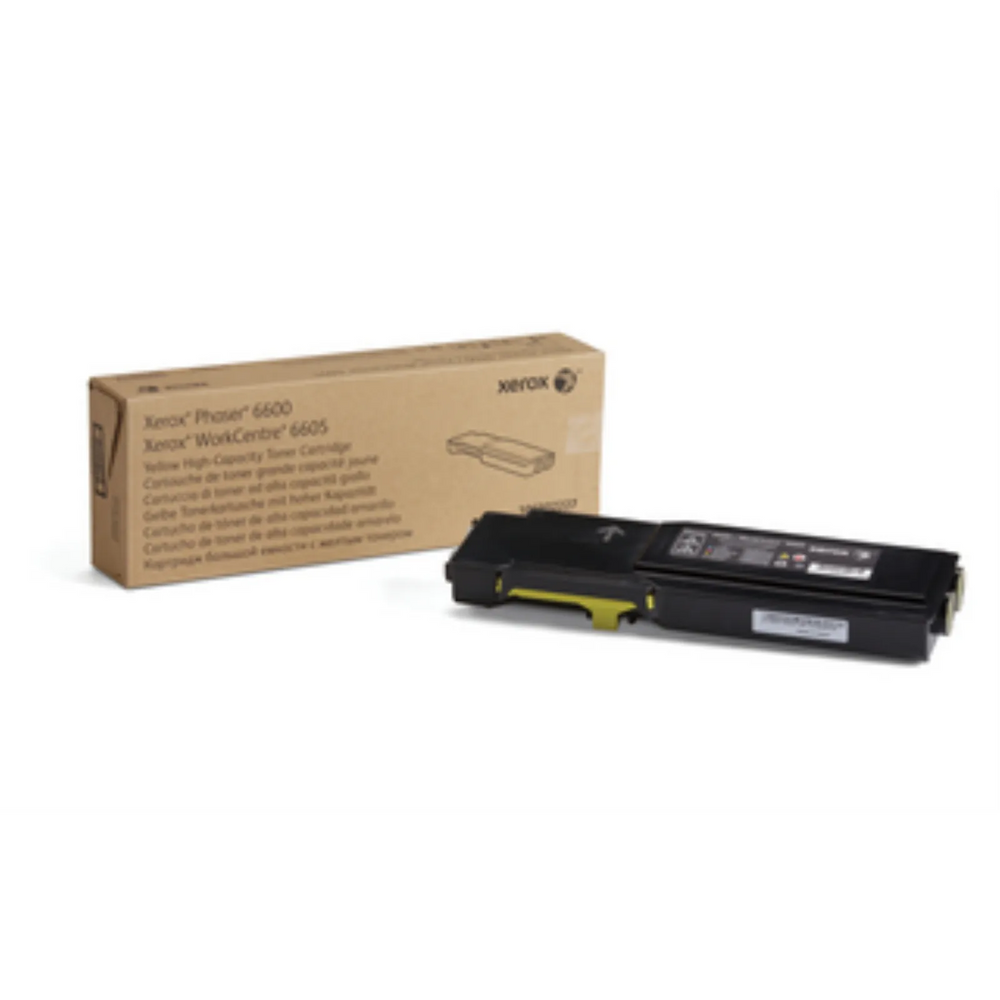 106R02227 Phaser 6600/WorkCentre 6605, High Capacity Yellow Toner Cartridge