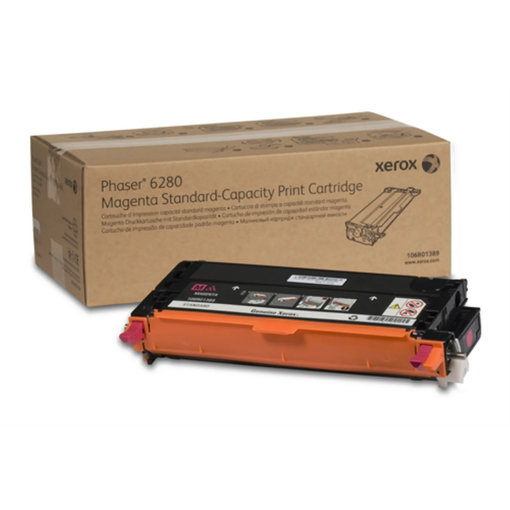 106R01389 Magenta Standard Capacity Print Cartridge, Phaser 6280