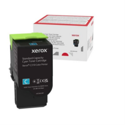 006R04357 Genuine Xerox Cyan Standard Capacity Toner Cartridge, Xerox C310 & C315 Color Printer, (Use & Return)