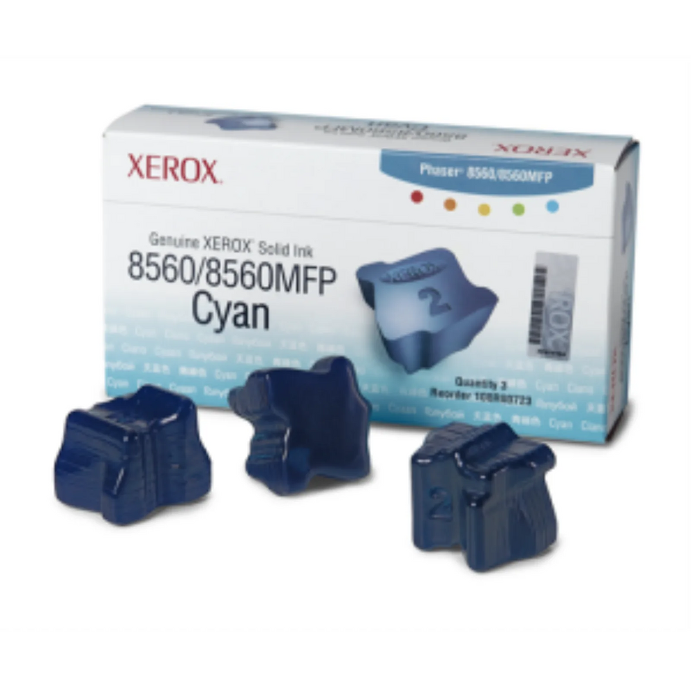 108R00723 Genuine Xerox Solid Ink Cyan, Phaser 8560/8560MFP (3 Sticks)