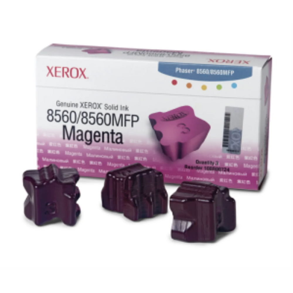 108R00724 Genuine Xerox Solid Ink Magenta, Phaser 8560/8560MFP (3 Sticks)
