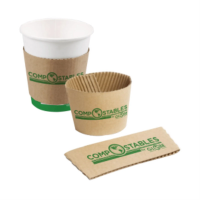Manchons pour tasses à café - 12 oz à 20 oz / Brun, Paquet de 50