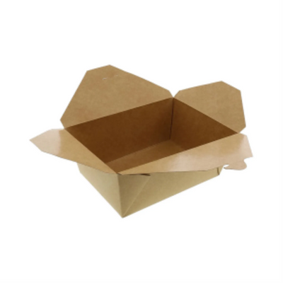 Boîte d'emballage Kraft pour mets à emporter nº 1 - 5" L x 4,5" l x 2,5" H (Paquet de 50)