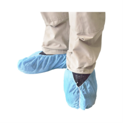 Protège-chaussures antidérapants bleus - Très grand (paquet de 100)