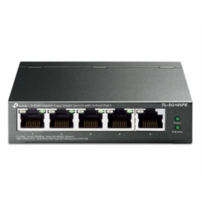 Commutateur intelligent facile TP-Link JetStream 5 ports Gigabit avec PoE (TL-SG105PE)