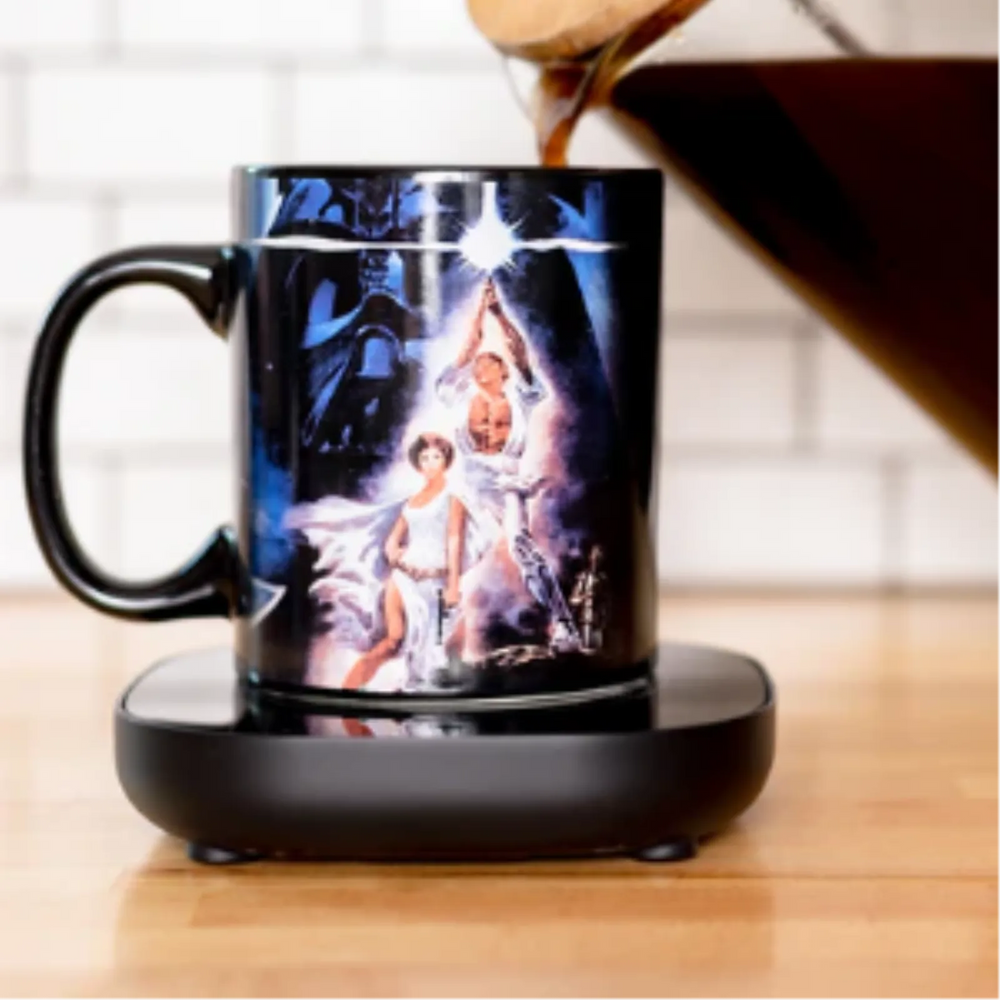 Uncanny Brands Star Wars: A New Hope 12oz Mug Warmer Set – 16W Electric Beverage Heater with Automatic Shut-Off & Cerami
