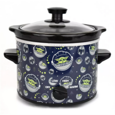 Star Wars Le Mandalorien Mijoteuse 2 Quarts – Compacte pour Trempettes, Hors-d'œuvre et Repas