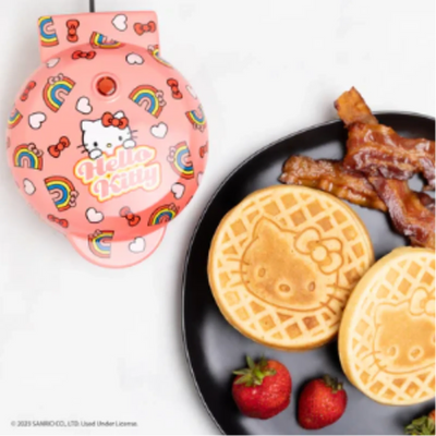Uncanny Brands Hello Kitty Mini Waffle Maker (WM3KITHK1)