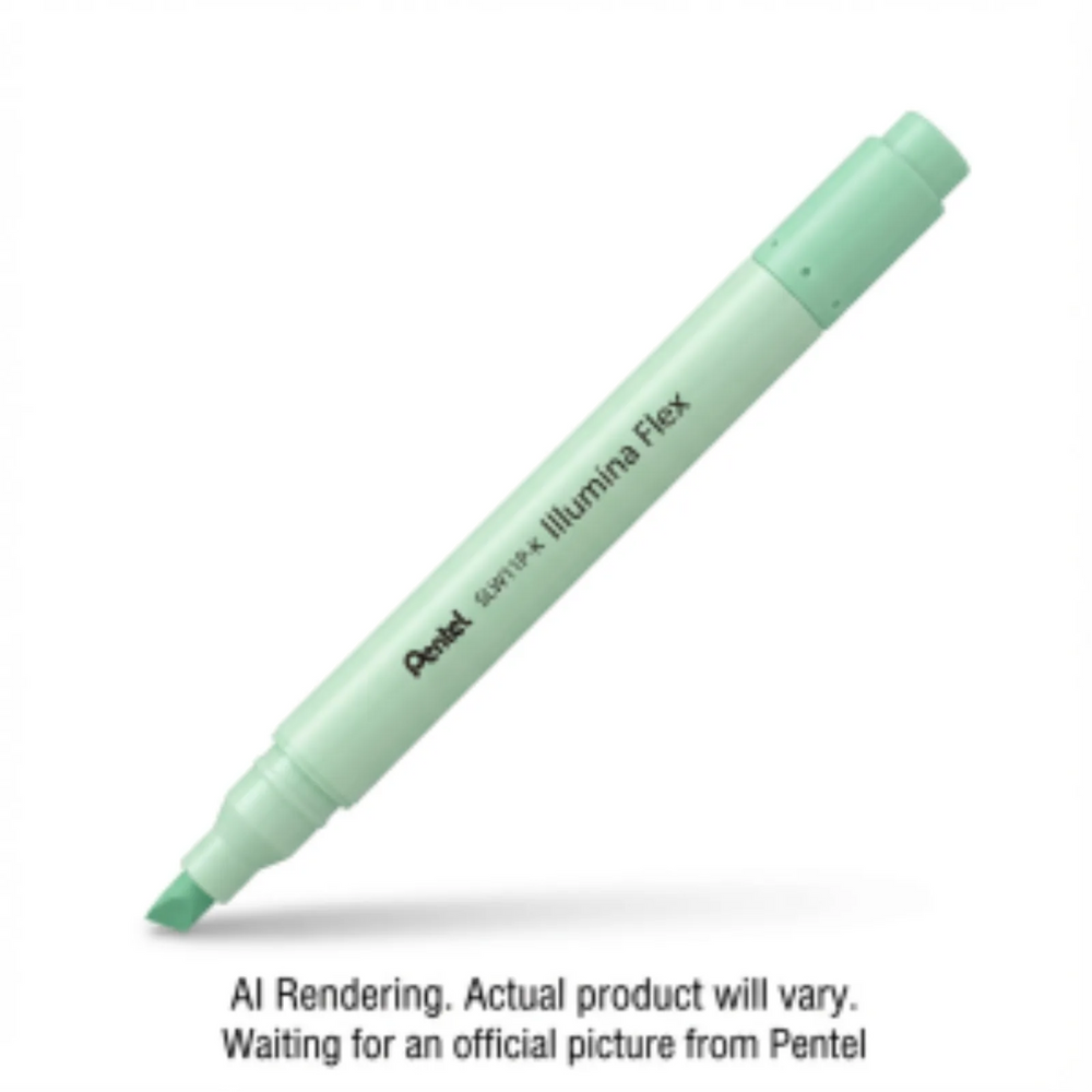 Illumina Flex Liquid Highlighter, Dual Tip - Chisel and Bullet, Pastel Green