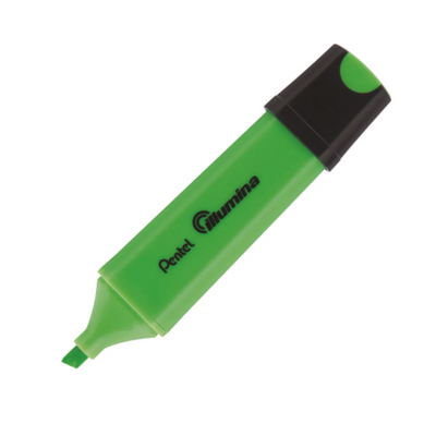 Illumina Marqueur Lumineux, Pointe Biseautée, Encre Vert Clair
