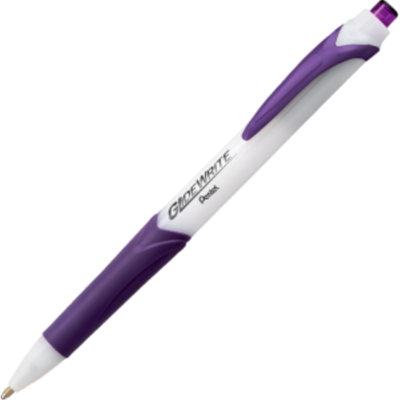 Stylo à bille GlideWrite avec encre TechnIFlo, pointe audacieuse (1,0 mm), encre violette
