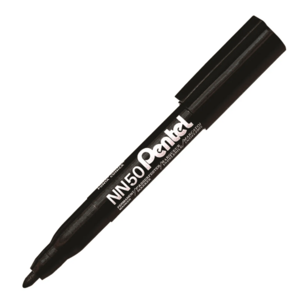 Green Label Permanent Marker (5.0mm), Bullet Tip, Black ink