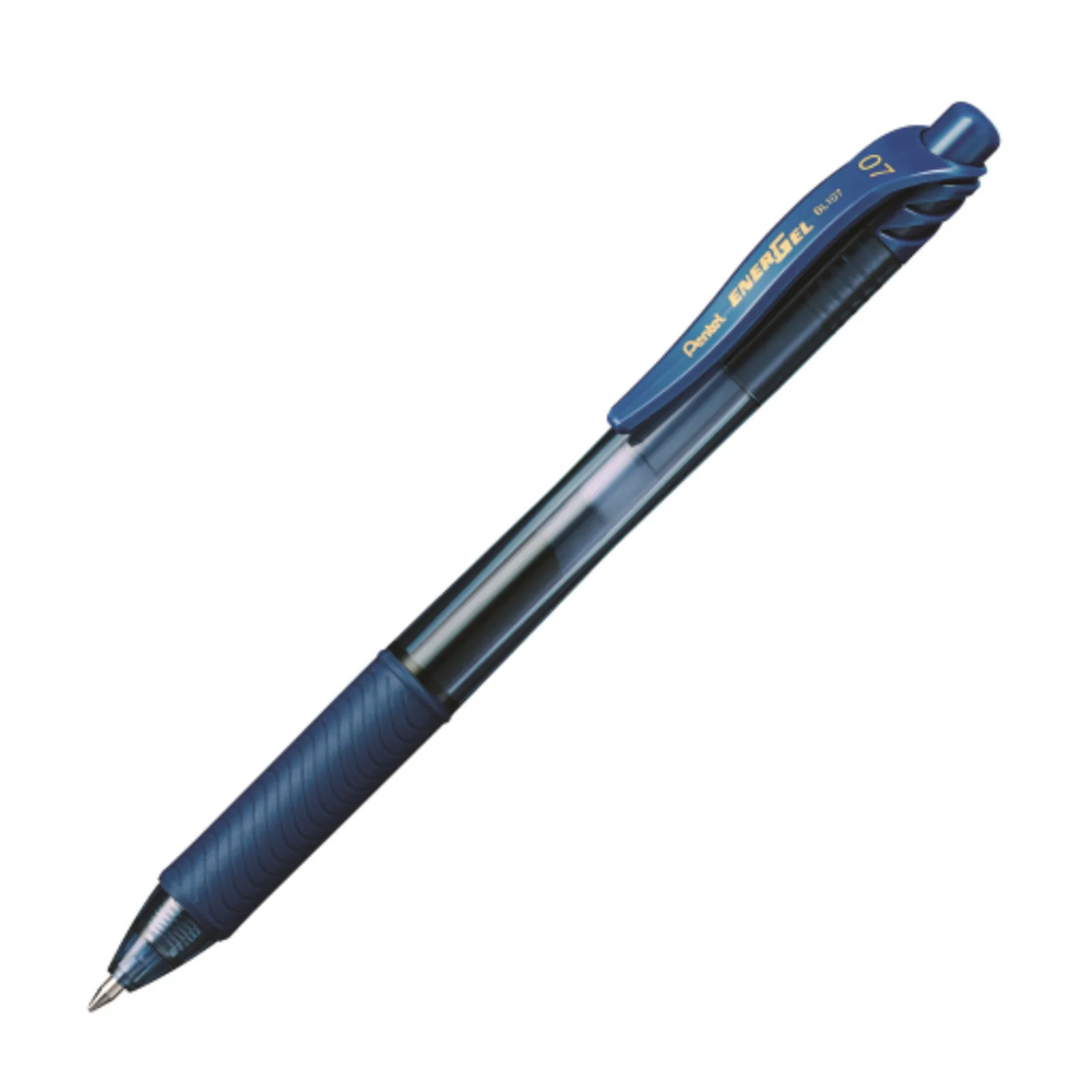 EnerGel-X Retractable Gel Roller, (0.7mm) Metal Tip, Navy Blue Ink