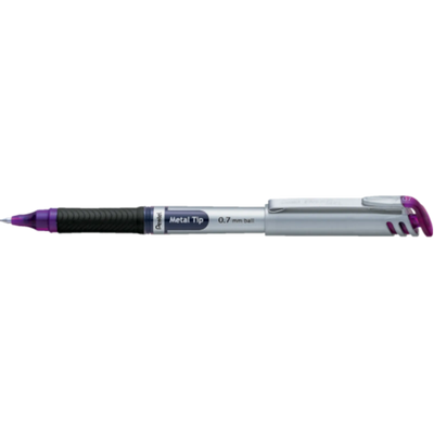 EnerGel Liquid Gel Pen, (0.7mm) Metal Tip, Capped, Violet Ink
