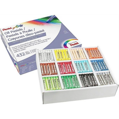 Ensemble de classe de pastels à l'huile Pentel Arts, 432 pièces (PHN-12CP)
