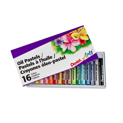 Pentel Arts Oil Pastels 16 Colour Set (PHN-16)