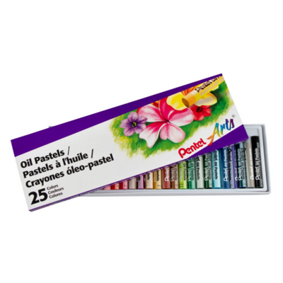 Pentel Arts Oil Pastels 25 Colour Set (PHN-25)