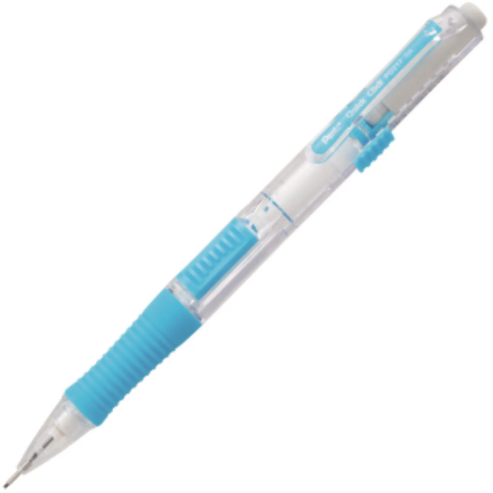 Quick Click Retractable Mechanical Pencil (0.7mm), Sky Blue Barrel