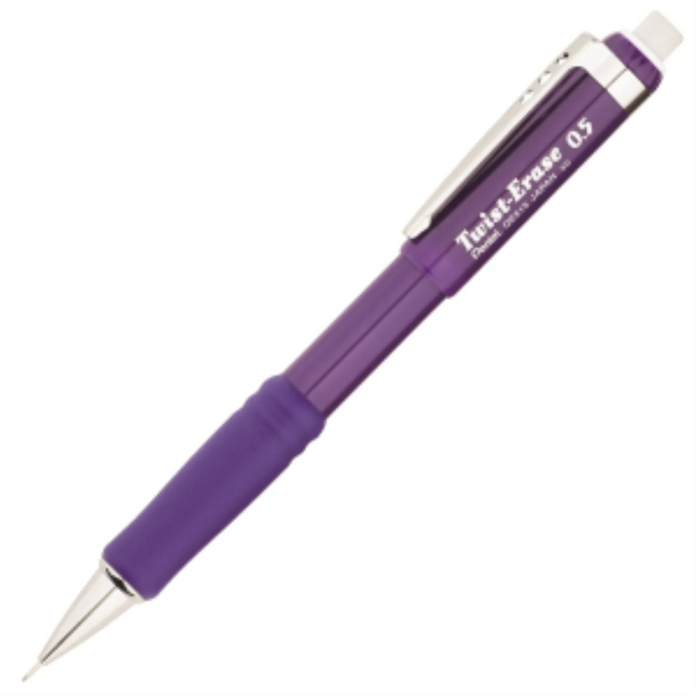 Twist-Erase III Retractable Mechanical Pencil (0.5mm), Violet Barrel