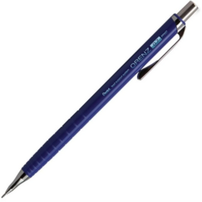 Orenz Retractable Mechanical Pencil (0.7mm) Blue Barrel, Pre-loaded with B Lead