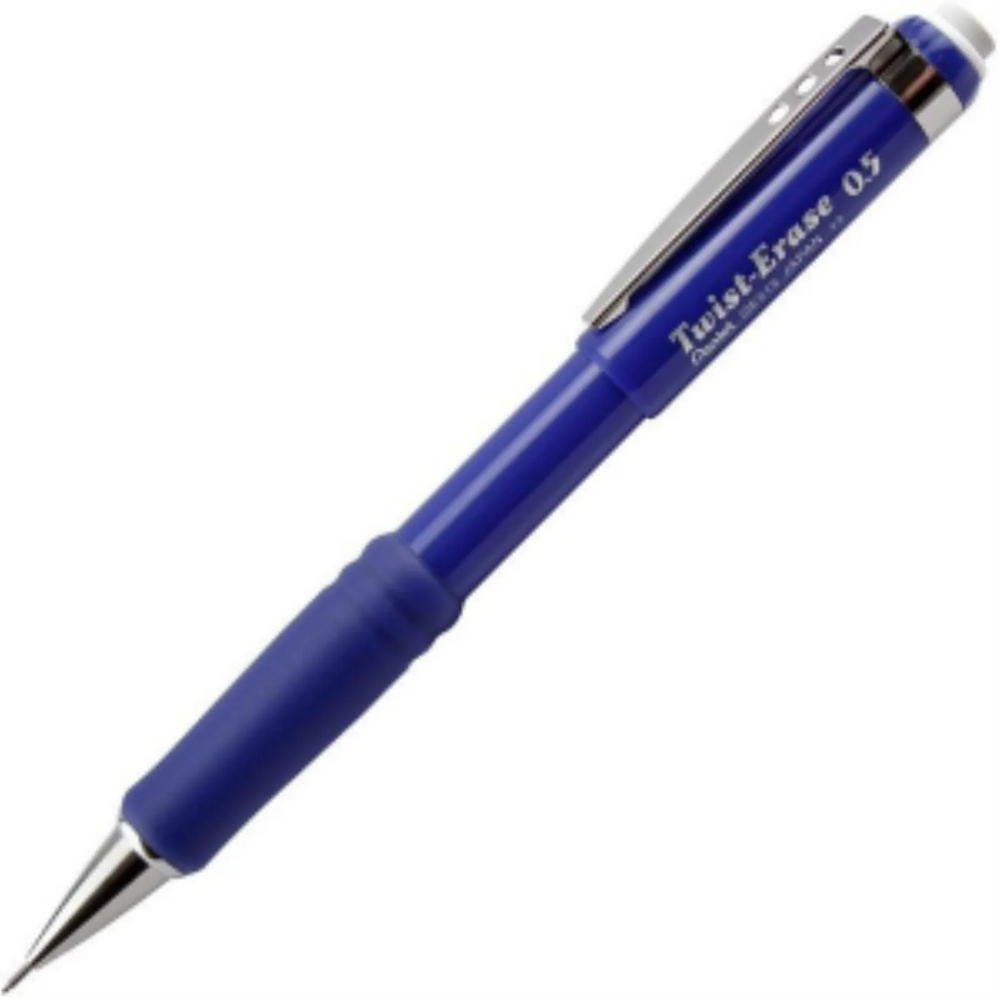 Twist-Erase III Retractable Mechanical Pencil (0.5mm), Blue Barrel