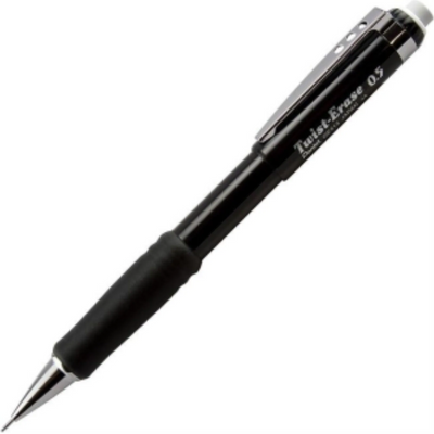 Twist-Erase III Mechanical Pencil (0.5mm), Black Barrel