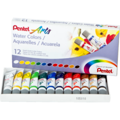 Pentel Arts Water Colours, 12 Pack (WFRS-12)