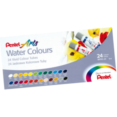 Pentel Arts Water Colours, 24 Pack (WFRS-24)