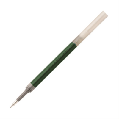 Recharge gel Pentel EnerGel, pointe fine 0.5mm, encre verte (LRN5-D)