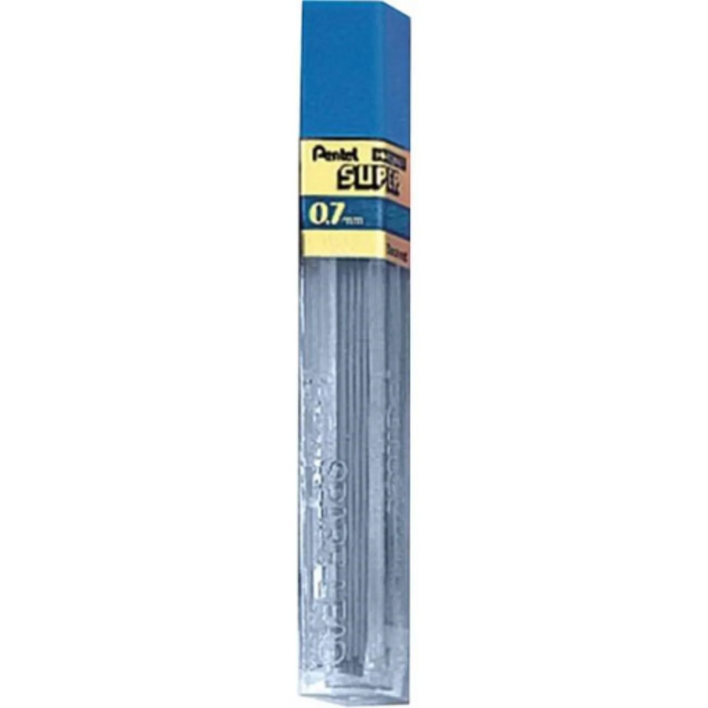 Super Hi-Polymer Lead Refill (0.7mm), 2H, 12 Leads per Tube