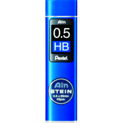 Ain Stein Lead Refill (0.5mm), HB, 40 Leads per Tube