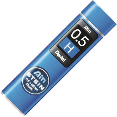Pentel Ain Stein Lead Refill 0.5mm, H, 40 Leads (C275-H)