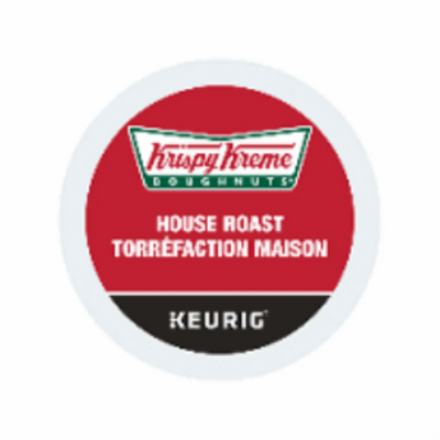 COFFEE-K CUP KRISPY KREME LIGHT MEDIUM HOUSE ROAST, 30/BX 30/BX