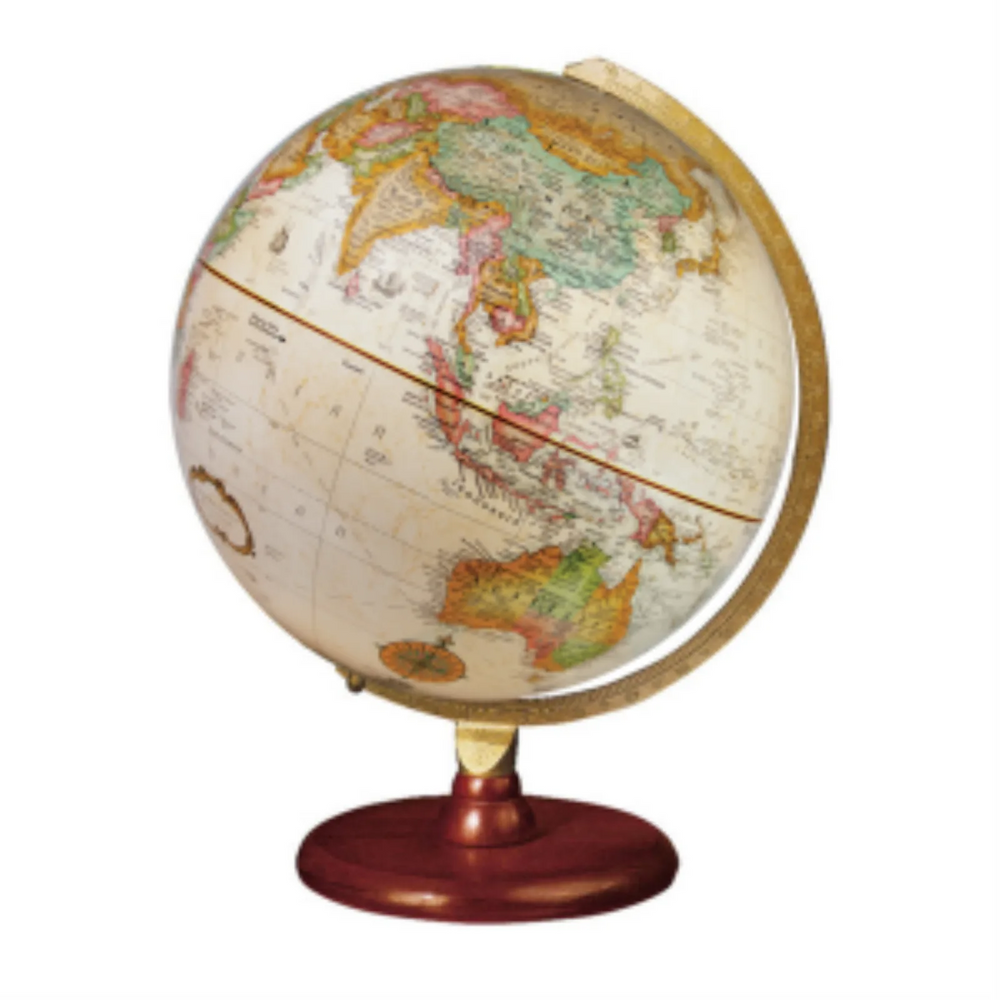 Piedmont 12"/30Cm Diameter Antique Ocean Desk Globe (French)