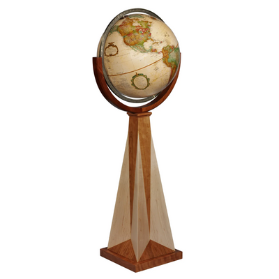 Replogle Globes Obelisk 16" Antique Raised Relief Floor Globe (Français) (22756)