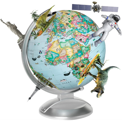 Globe 4 Kids - Globe lumineux de 10 po/25 cm avec réalité augmentée (français)