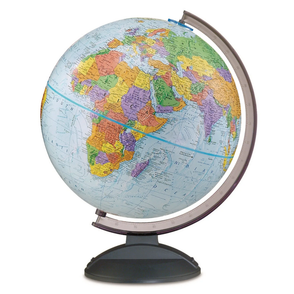 Globemaster-12"/30Cm Diameter Blue Ocean Desk Globe (French)