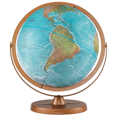Atlantis 12"/30Cm Diameter Blue Ocean Desk Globe With Metal And Full Meridian (English)