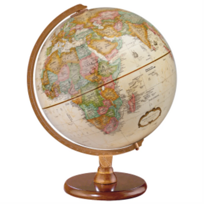 Hastings Globe 12"/30Cm Diameter Antique Ocean Desk Globe (English)