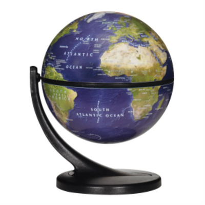 Globe de bureau Replogle Satellite Wonderglobe, 4,3 po/10,9 cm de diamètre, Océan Bleu (Anglais)