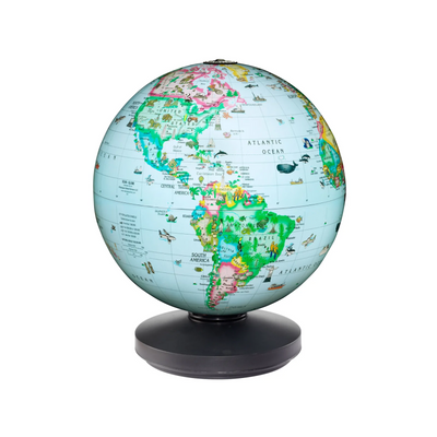 Replogle Globes Rotating Globe Illuminated with AR Blue (English) (12535)