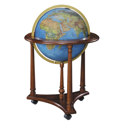 Lafayette 16"/40.5 Cm Blue Illuminated Raised Relief Floor Heirloom (English) - Ships in 2 boxes