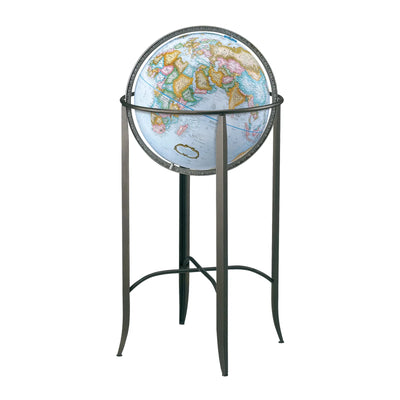 Globe de plancher Trafalgar 16"/40,5 cm Diamètre Océan Bleu (Français)