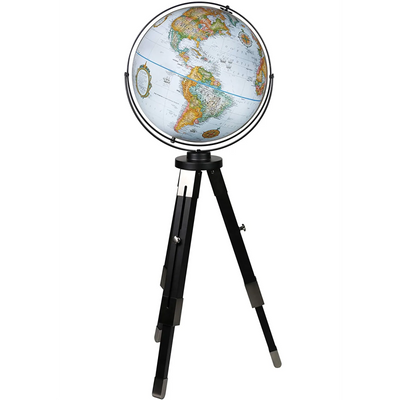 Globe Océan Bleu Willston de 16 po / 40,5 cm de diamètre (français)